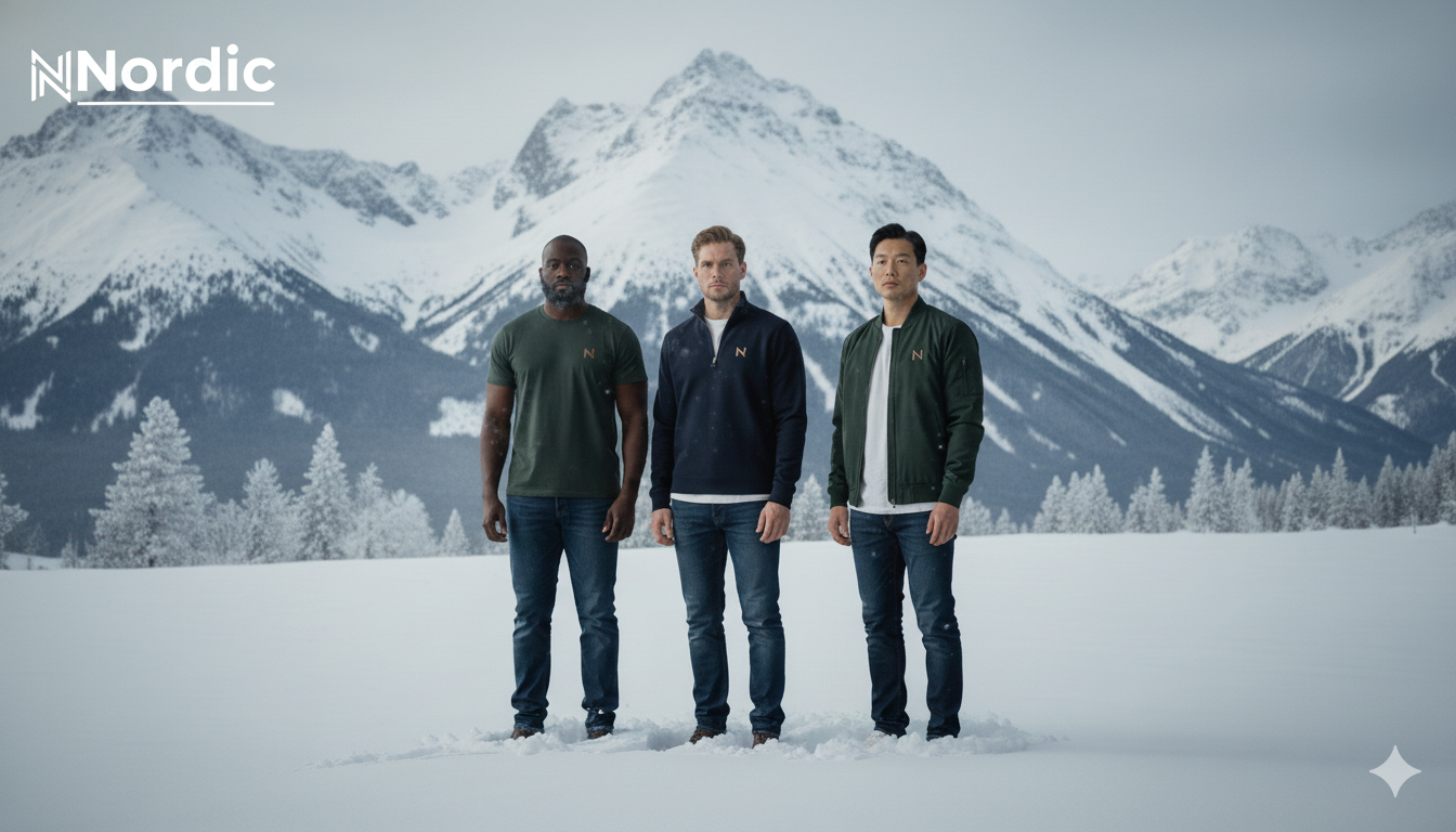 Svelando Nordic: L'Eleganza Essenziale per l'Uomo Moderno